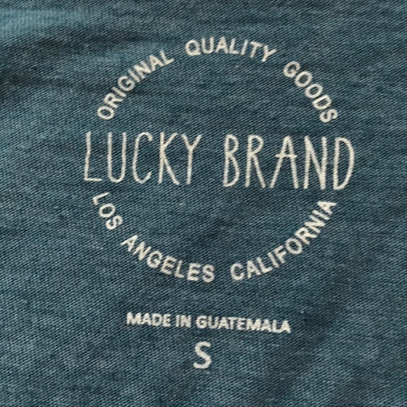 LUCKY BRAND Peacock Long Sleeve Graphic Tee Sm - Picture 7 of 8
